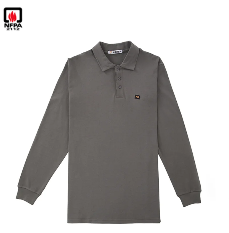 Anti flame classical FR henley t shirt long sleeve HRC2