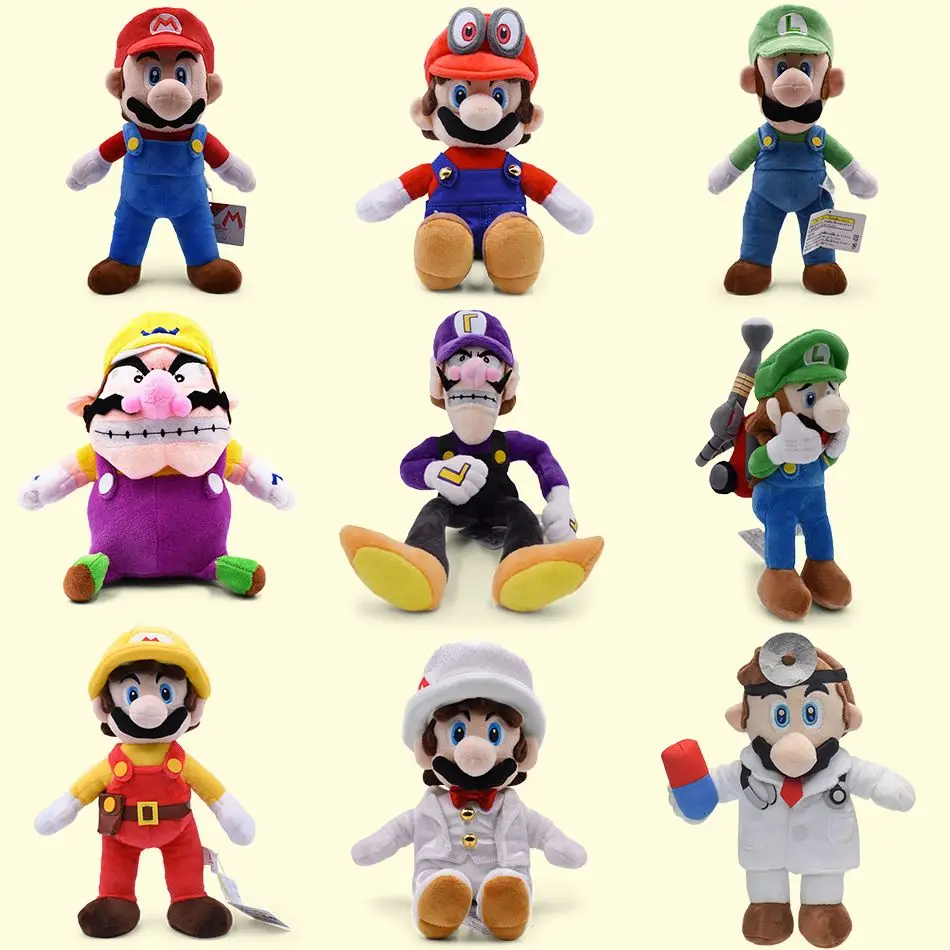 Wholesale High Quality Cute Cartoon Anime Plush Figure Doll Custom Stuffed Animal Toys Plush Cute Kids Mario Plush
