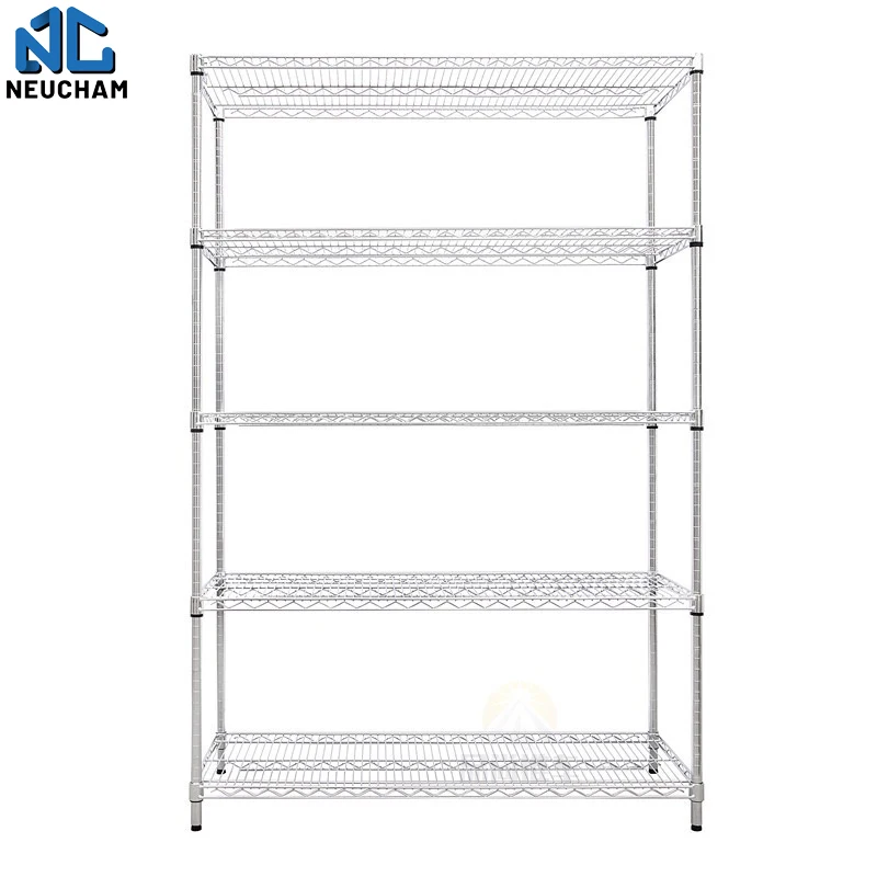E-commerce warehouse transport truck 5 layers chrome plated picking cart sorting cart for logistic using