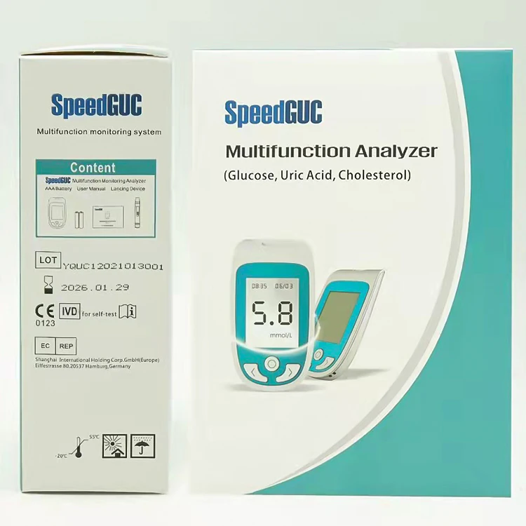 Factory supply  Glucose& Cholesterol And Uric Acid Blood Meter