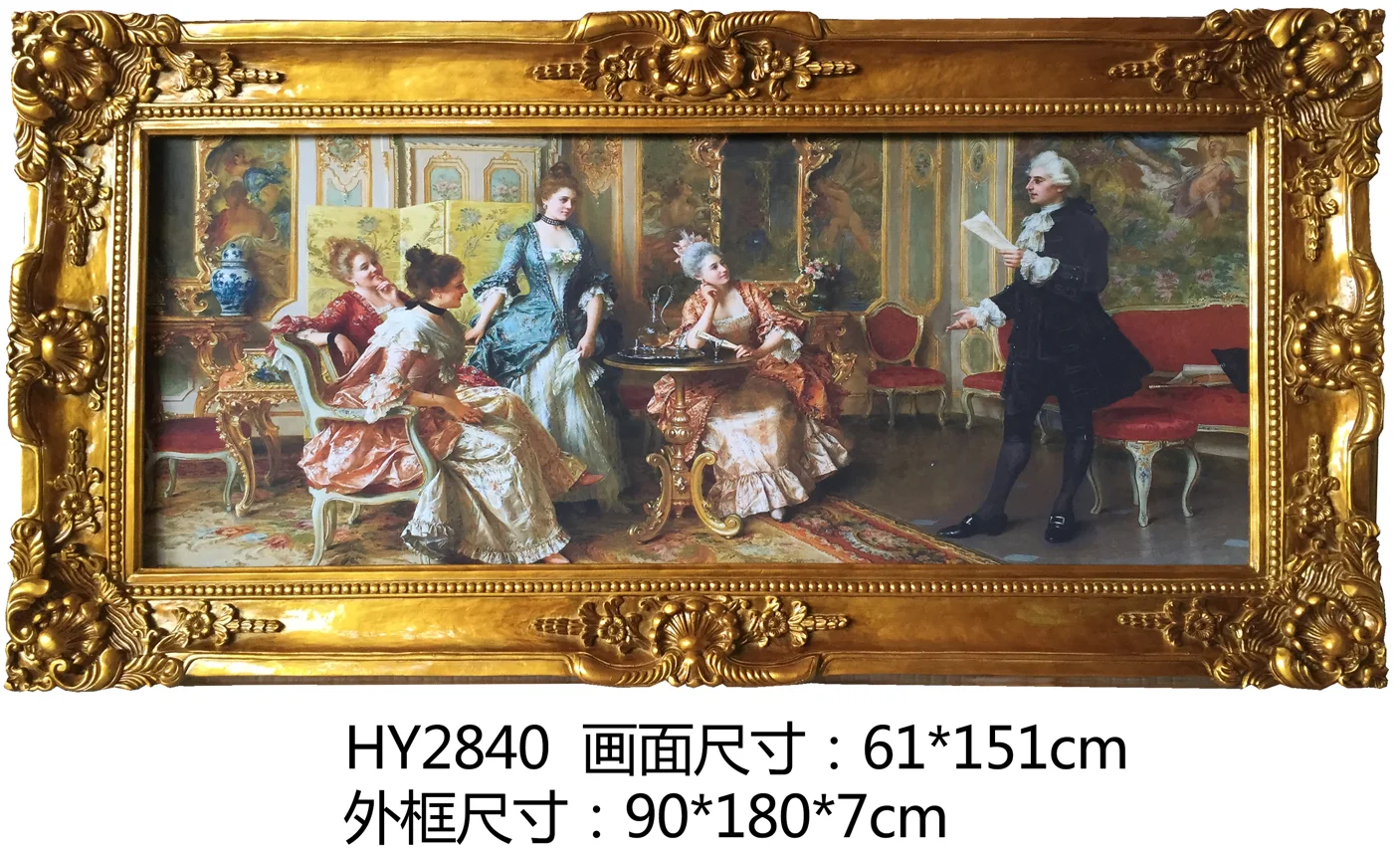 Классическая настенная фоторамка из смолы новый дизайн декоративная с резьбой по дереву