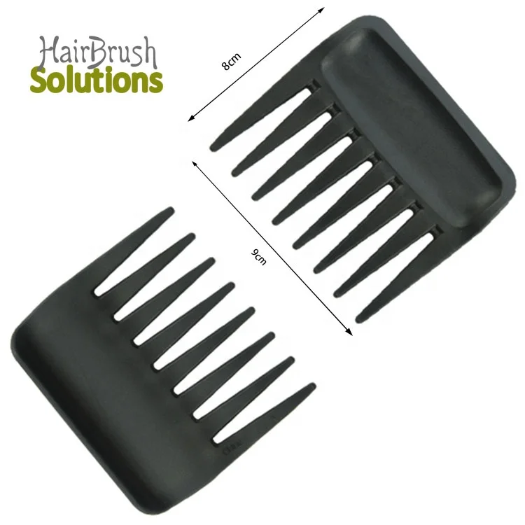 Wholesale Cheap Low MOQ Big Small Custom PP Salon Styling Personalize Scalp Hair Comb Plastic Black Wide Tooth Comb With Logo