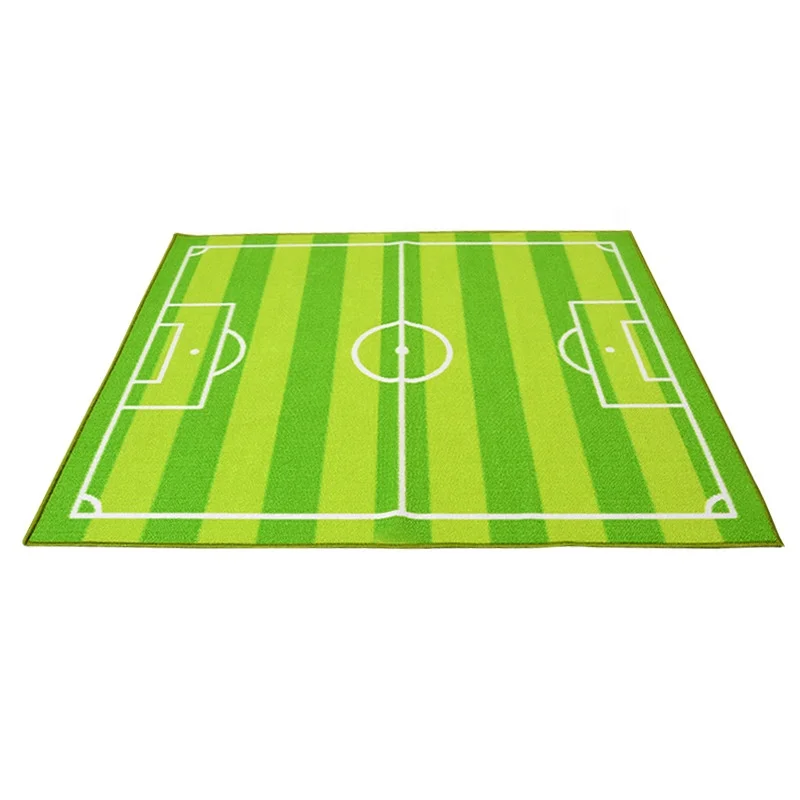 Kids Educational Nylon Game Carpet Bedrooms TPR Skid-Proof Children Football Court Play Mat For Playrooms