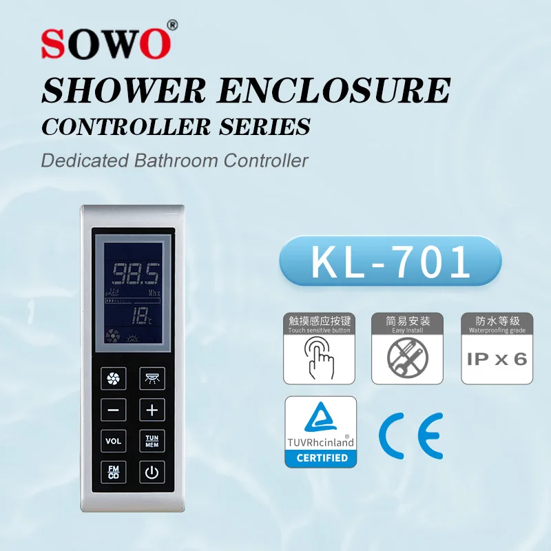 KL-701 Volume Adjustment Light Speaker CE ETL Certification Thermostat Temperature Controller Shower Room Controller