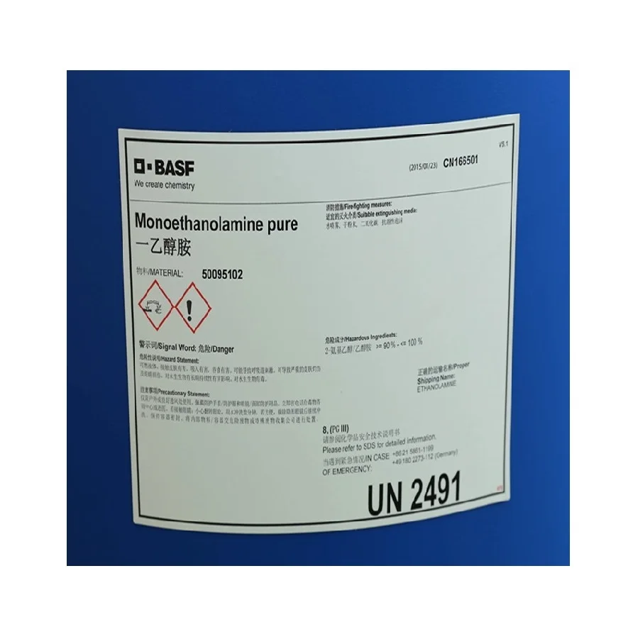 Hot Sale Best Quality Reagent Grade Chemicals Raw Materials CAS 141-43-5 2-Aminoethanol