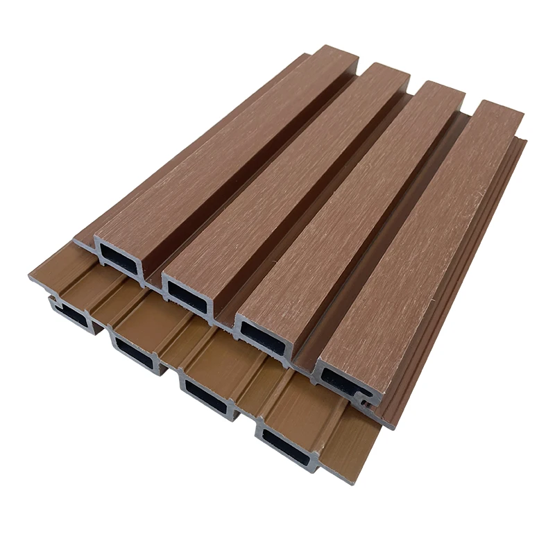 Cheap Wall Cladding Wpc House Hight Quality Hollow Exterior Wpc Wall Panel Outdoor Wpc Louver Wand Paneel Fluted Panel