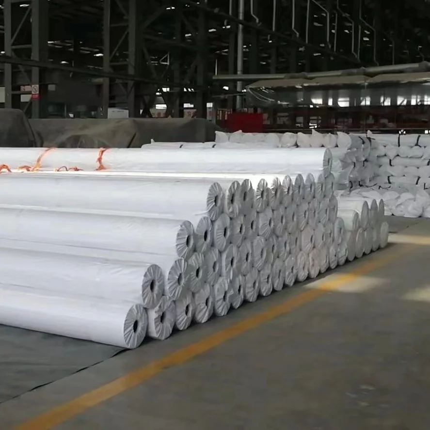 600g 300g 200g Good price PET PP Geotextile Short nonwoven geotextile for agriculture