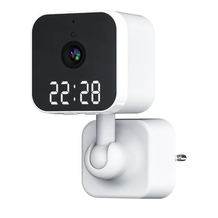 Tuya smart HD CCTV IP 1080P Wireless Time Alarm Digital Clock camera WiFi Mini Clock Camera