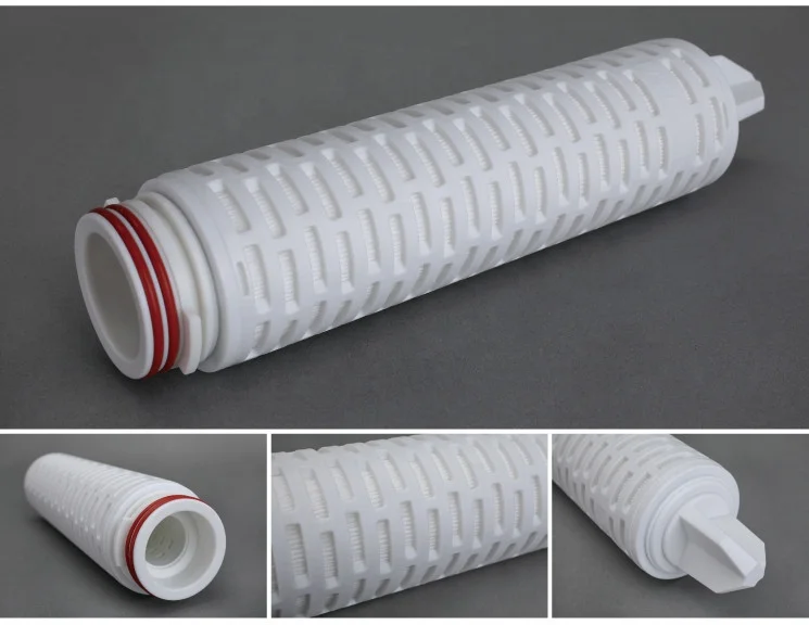 Naturally Hydrophobic PTFE Membrane 0.45 Micron air filter cartridge fine filtration used in Steam Sterile Filtration System