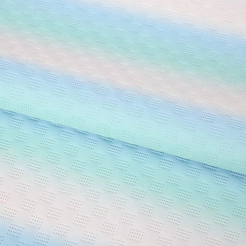 Радужная Пастельная сетка из тисненой мягкой синтетической кожи для изготовления сумки