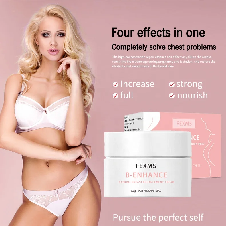 Wholesale FEXMS Herbal Big Boobs Enhancer Lifting Tightening & Firming Big Breast Enlargement Cream 100ml