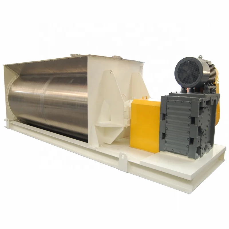 Industrial Horizontal Carbon Stainless Steel Plastic PVC Animal Feed  Ribbon Paddle Mixer Powder Granule Mixer