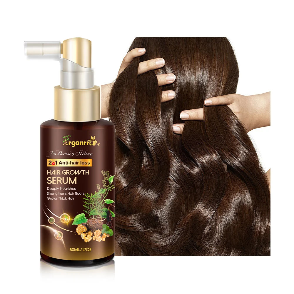 OEM 2 в 1 биотин для лечения ЛЫСЫХ волос сыворотка для роста для женщин против выпадения волос питательные масла