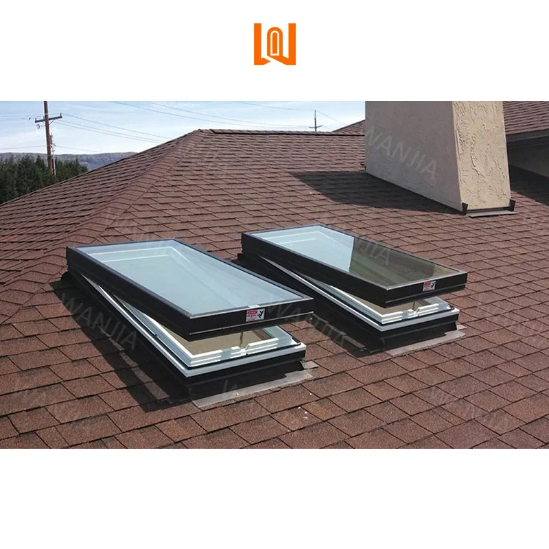 Factory Direct Residential Villa Solar Electric Aluminum Skylight Waterproof Roof Window Glass Roof Window Skylight