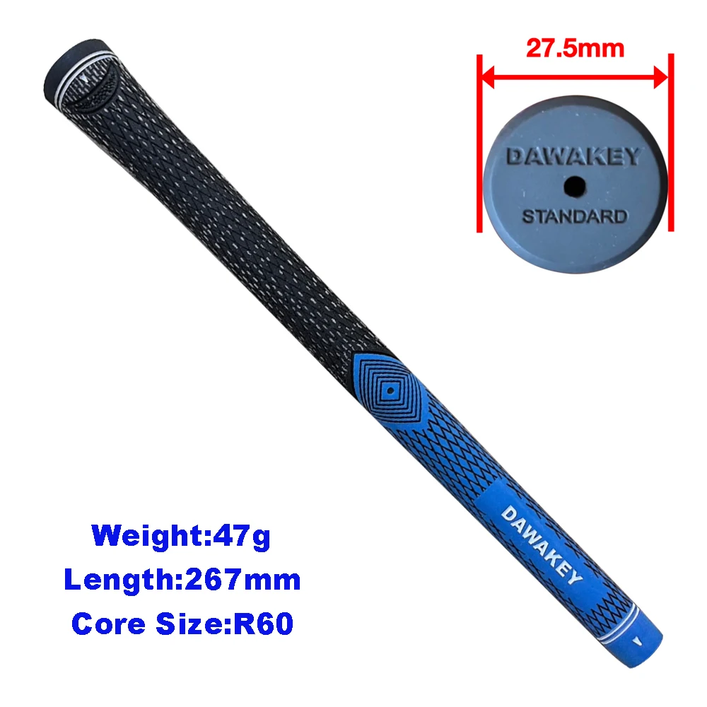 DAWAKEY Golf Grip two color half cord wood/iron Men standard grip --- Customized Logo and Color.