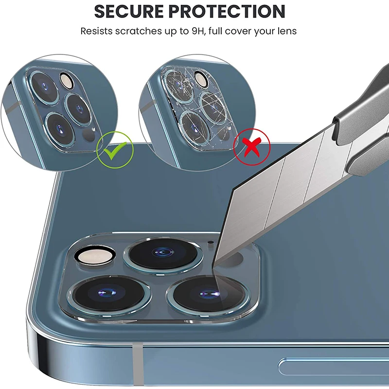 9H Camera Lens For iPhone 13, 12, 11 Pro MAX Case Protector Tempered Glass Cover