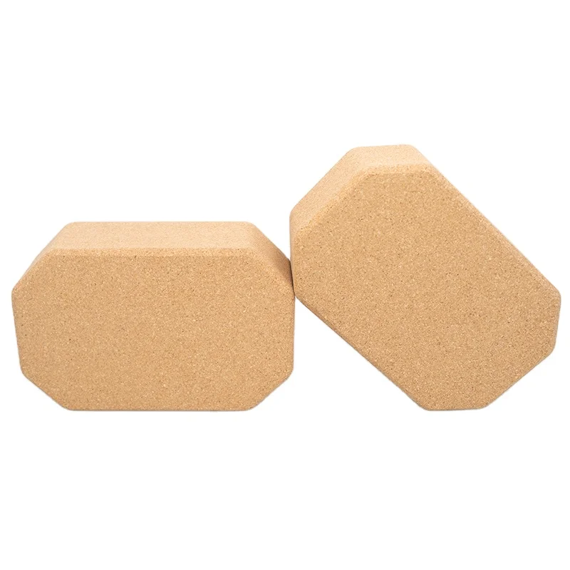 Custom Print OEM ODM  Label ECO Friendly Gym Fitness Natural Rubber Cork Yoga Mat Wheel Strap Block Yoga Set