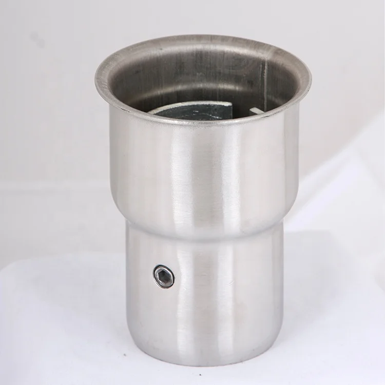 1-1/2 дюйма, 38 мм, гнездо из нержавеющей стали с фланцевым верхом и расклешенным корпусом
