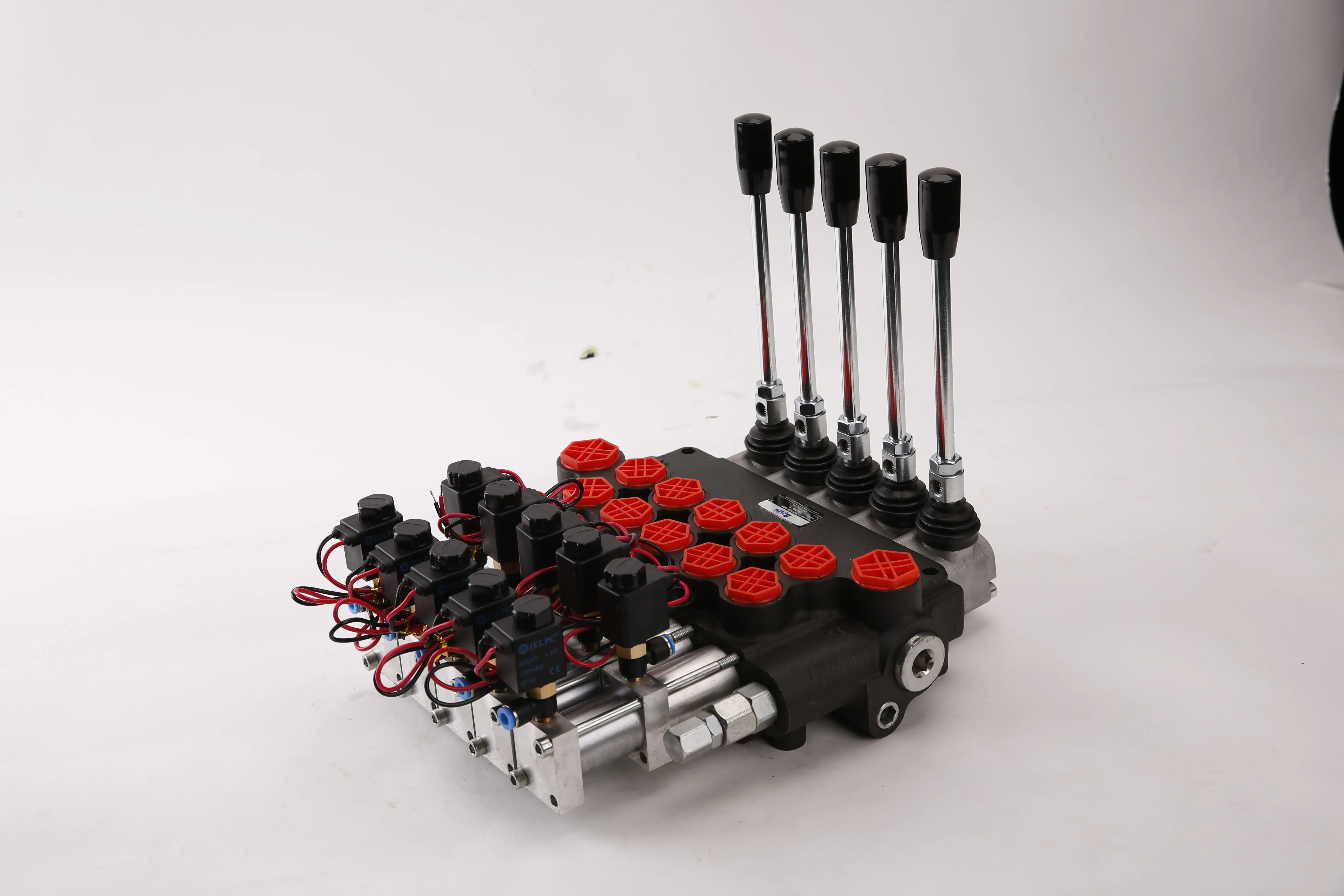 MIGHTY hydraulic electric and air contral valve 80LPM 5 spools P80-5 for lever 250bar Monoblock Hydraulic Distributor