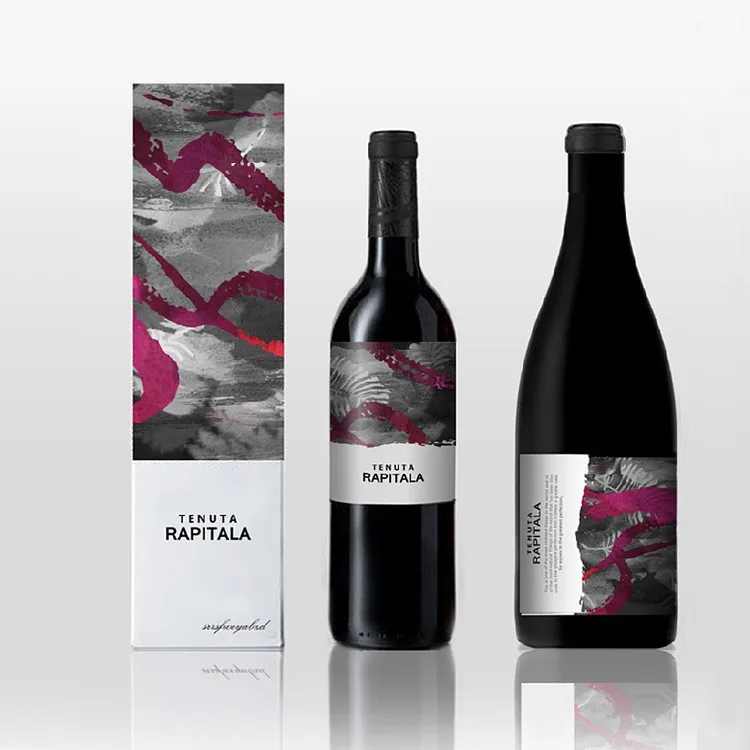 Customized Printed Wholesale large Red Wine Glass Beer Bottle Gift Paper Packaging Package Boxes