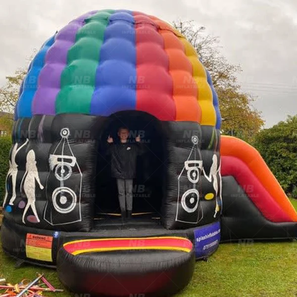 Custom Different Size Inflatable Disco Dome Bouncy Castle  Jumping Dance Party House for Renting