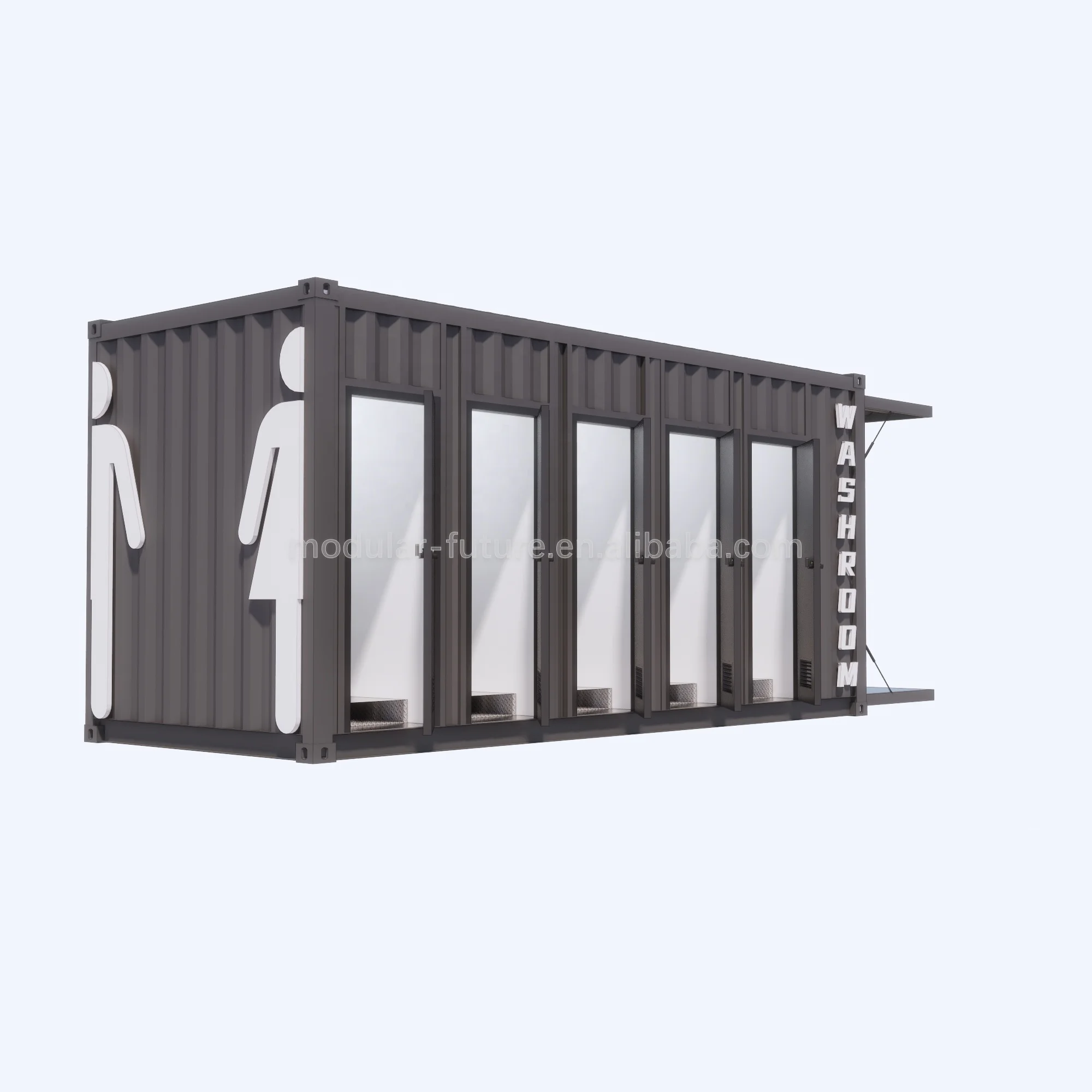 China Public Modular Mobile Toilets Cabin Outdoor Restroom Block Mobile Portable Container Toilet for Sale