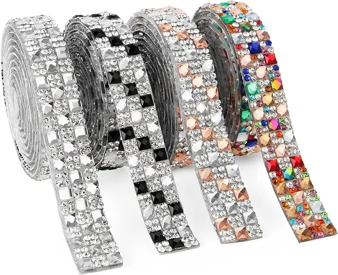Self-adhesive rhinestone ribbon Diamond  Tape 12mm Shiny Crystal Rhinestone Ribbon DIYCrafts Wedding Party&Holiday Decoration