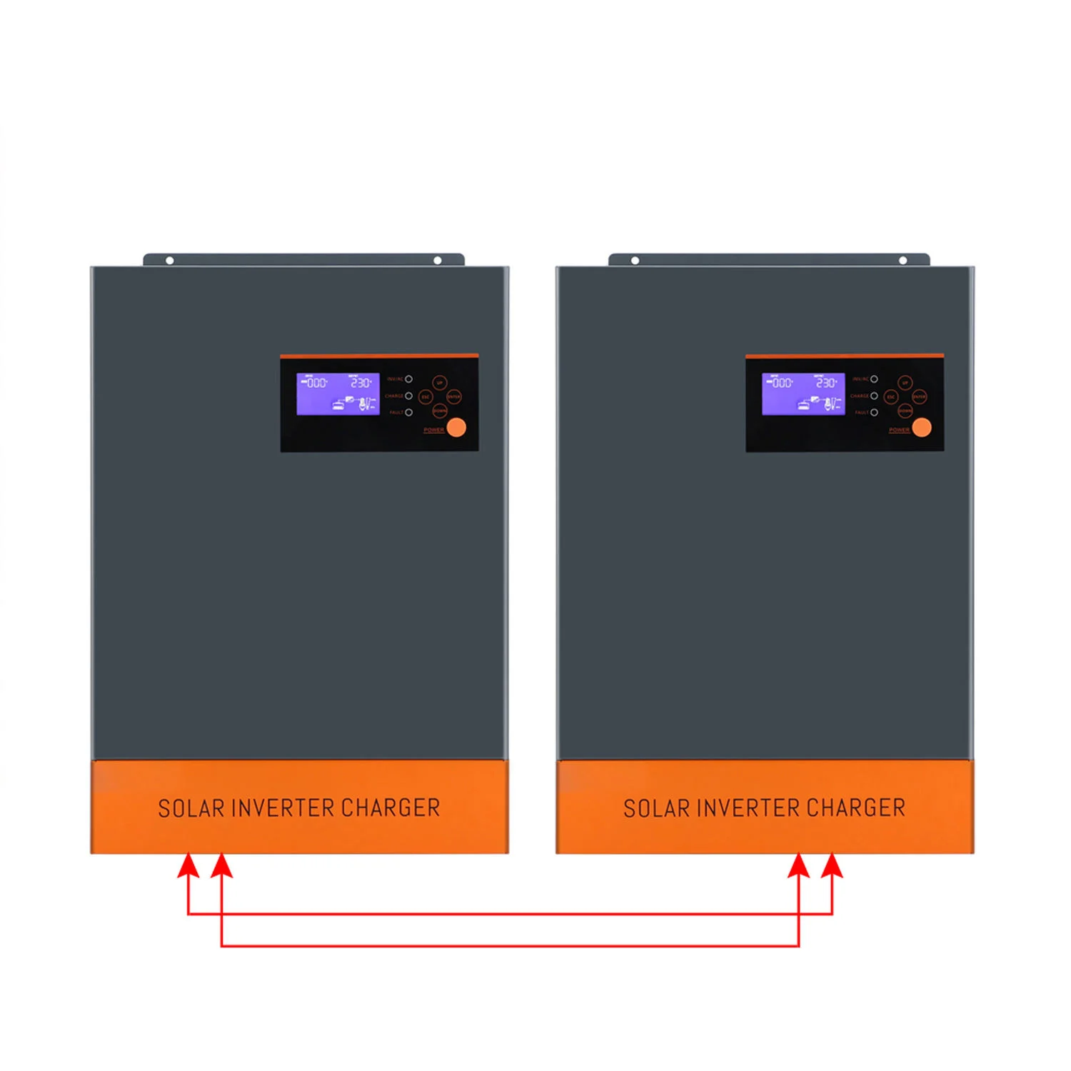 Batteryless Inverter 5.5KW 5.5KVA MPPT 80A 500VDC PV Input 220VAC 48V 5.5 KW Hybrid Solar Panel Inverter