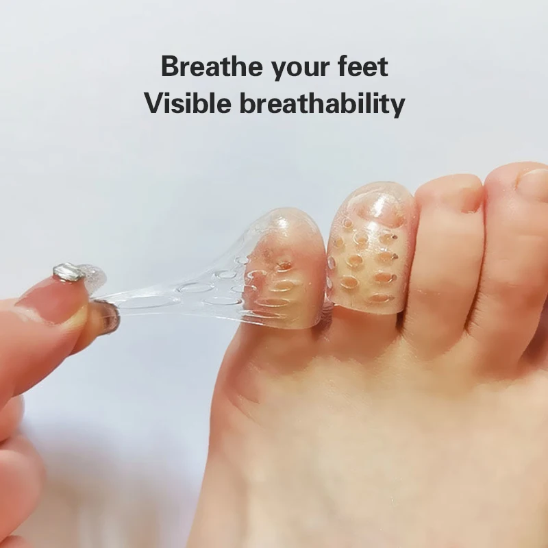 Wholesale small toe protective sleeve with breathable silicone toe protection, separated toe wear, anti wear joint softening