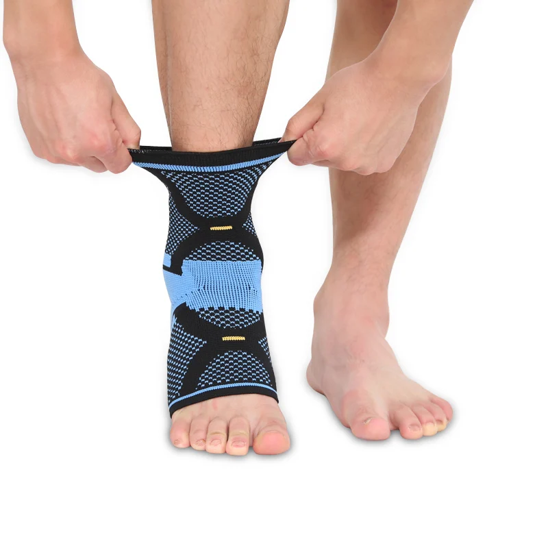 Aolikes Ankle Support Sleeve Compression Adjustable Elastic Sports Basketball gel pad Ankle Brace