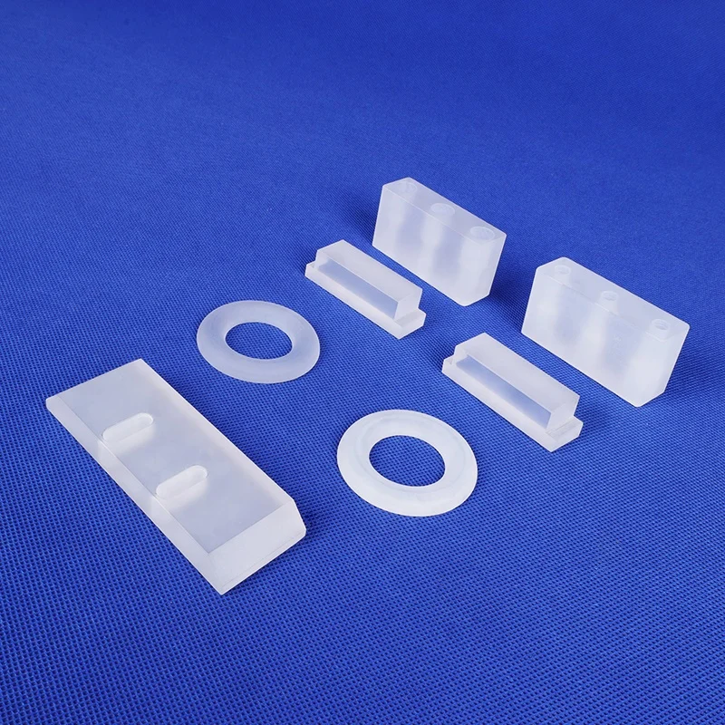 Opaque high quality high temperature resistant perforated frosted quartz sheet