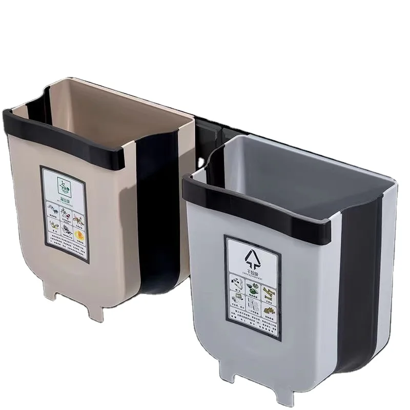 Wholesale Kitchen Accessories Plastic Portable Hanging Household Mini Kitchen Trash Can