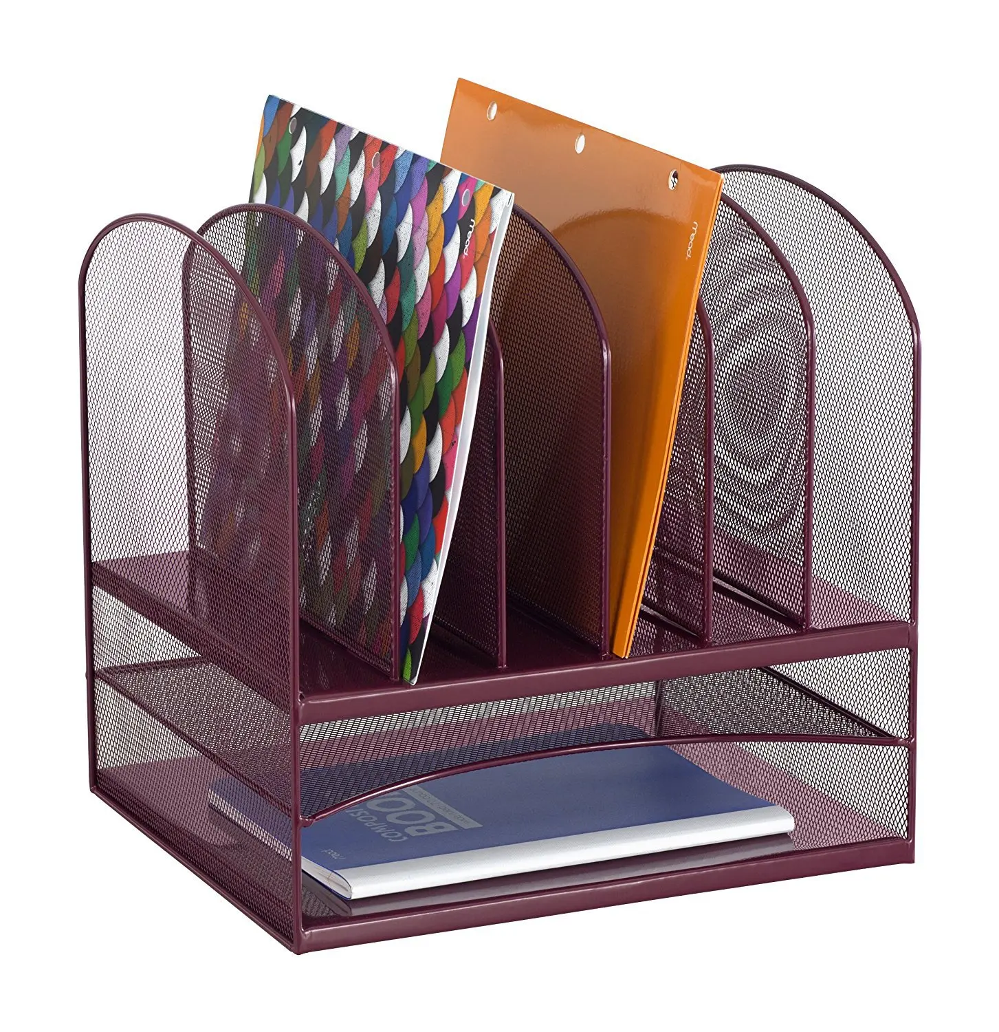 
Combination of office supplies Metal grid multi-layer file organization box Color customization 