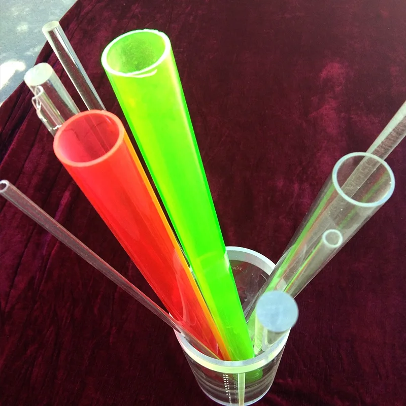 High Quality Transparent Clear Polycarbonate Pipe Colorful PC PMMA Acrylic Plastic Tube
