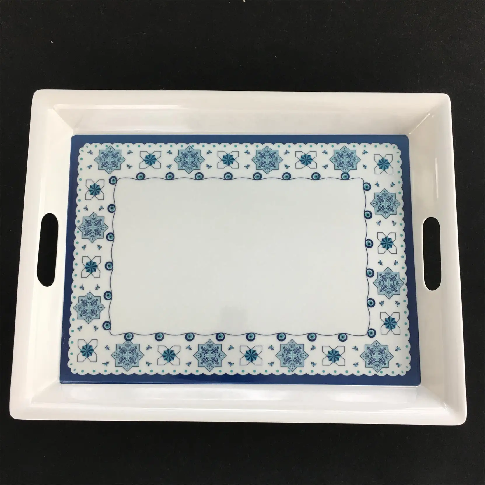
Restaurant Custom Print Melamine Tray With Handle 