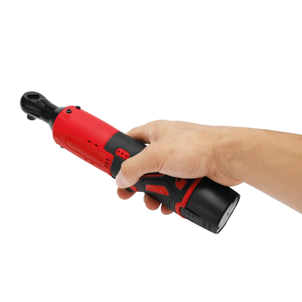 40Nm Cordless Electric Wrench 12V Lithium Battery 3/8 Inch Cordless Ratchet Wrench 90 Degree Wrenches