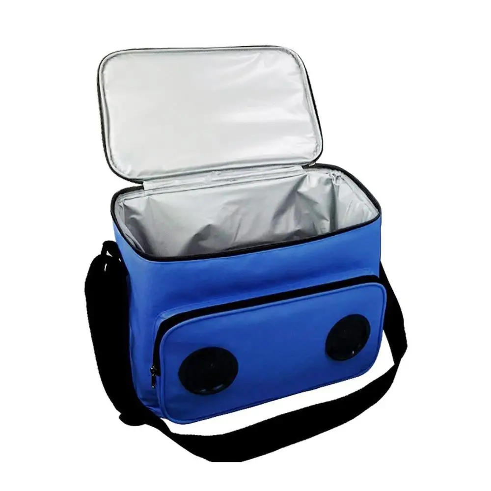 12/24/36 Cans custom picnic shoulder cooler bag with Blue tooth speaker