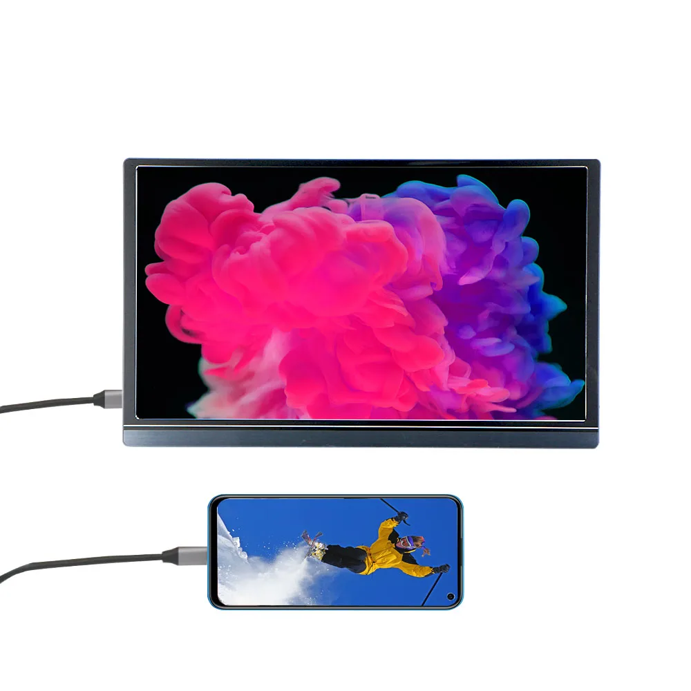 Portable Monitor 15.6 inch New PC  Monitor Portable IPS High Resolution Portable Screen Monitor