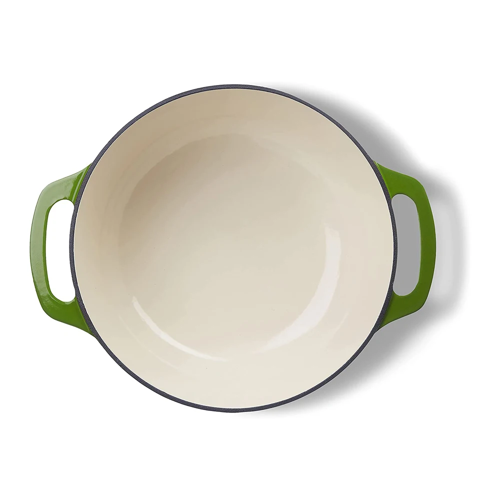 wholesale Enamel Cookware Hot Pot Soup Casserole Ceramic Food Cast Iron Dutch Oven Round Shape Pots