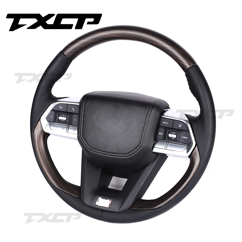 Fit For Toyota Land Cruise Toyota Prado LC300 LC200 LC70 FJ70 FJ200 GR LC150 Wooden Steering Wheel