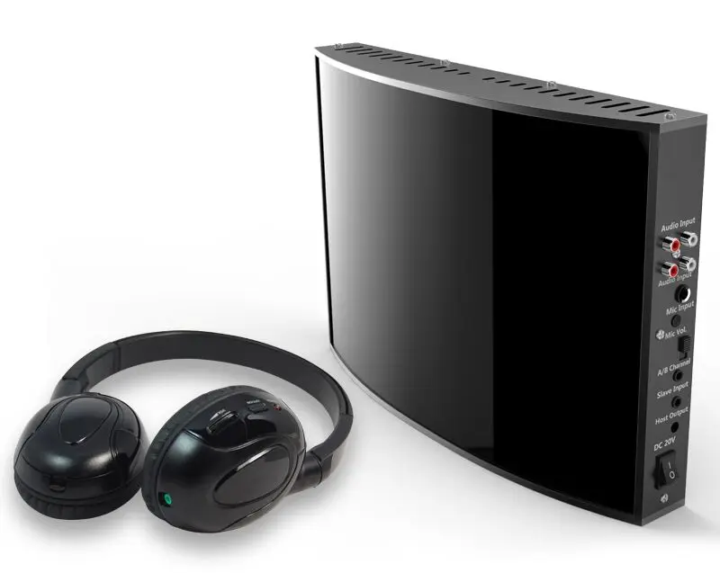 IR 30 Meters Wireless Headphones System For IELTs TOEFL Test, Stereo Sound