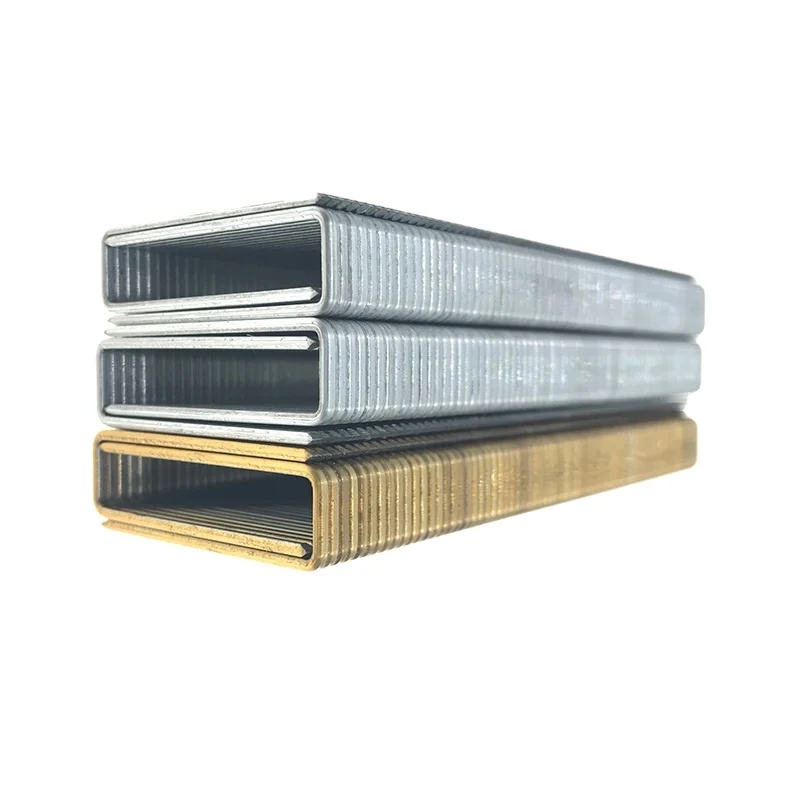 Лидер продаж Стандартный U-образный гвоздь из оцинкованной проволоки штапельный элемент мебели 16GA 14 серий