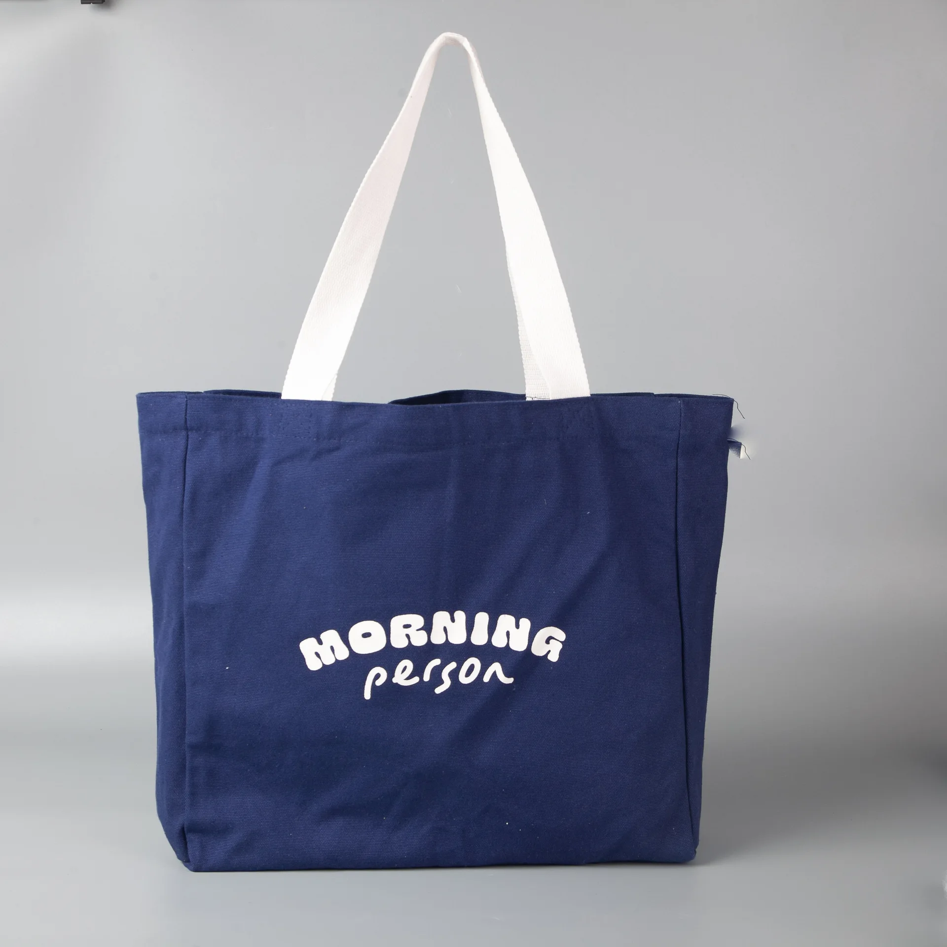 Promotional Design Totebag Large Recycled Shopping Tote Bag Customised Cotton Canvas Tote Bags With Custom Printed Logo