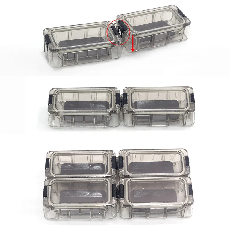 Waterproof Magic Combo Fishing Box Fresh Water Sea Water Visible In Darkness Luminous Rubber Seal Fishing Box