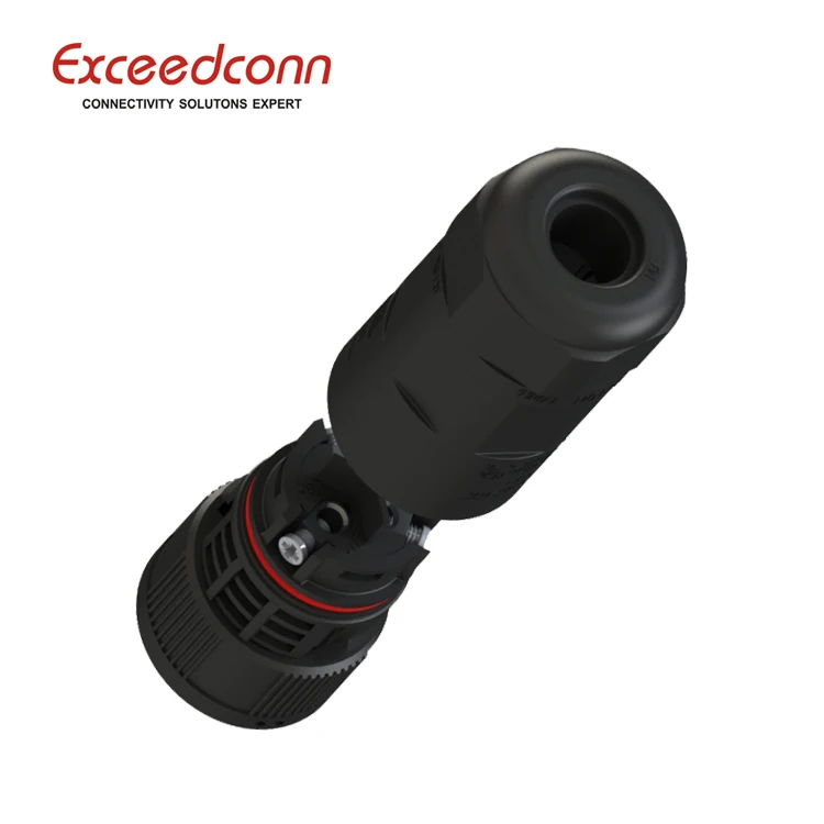 IP68 Manual installation connector 3PIN Female plug for Wire Electrical equipment