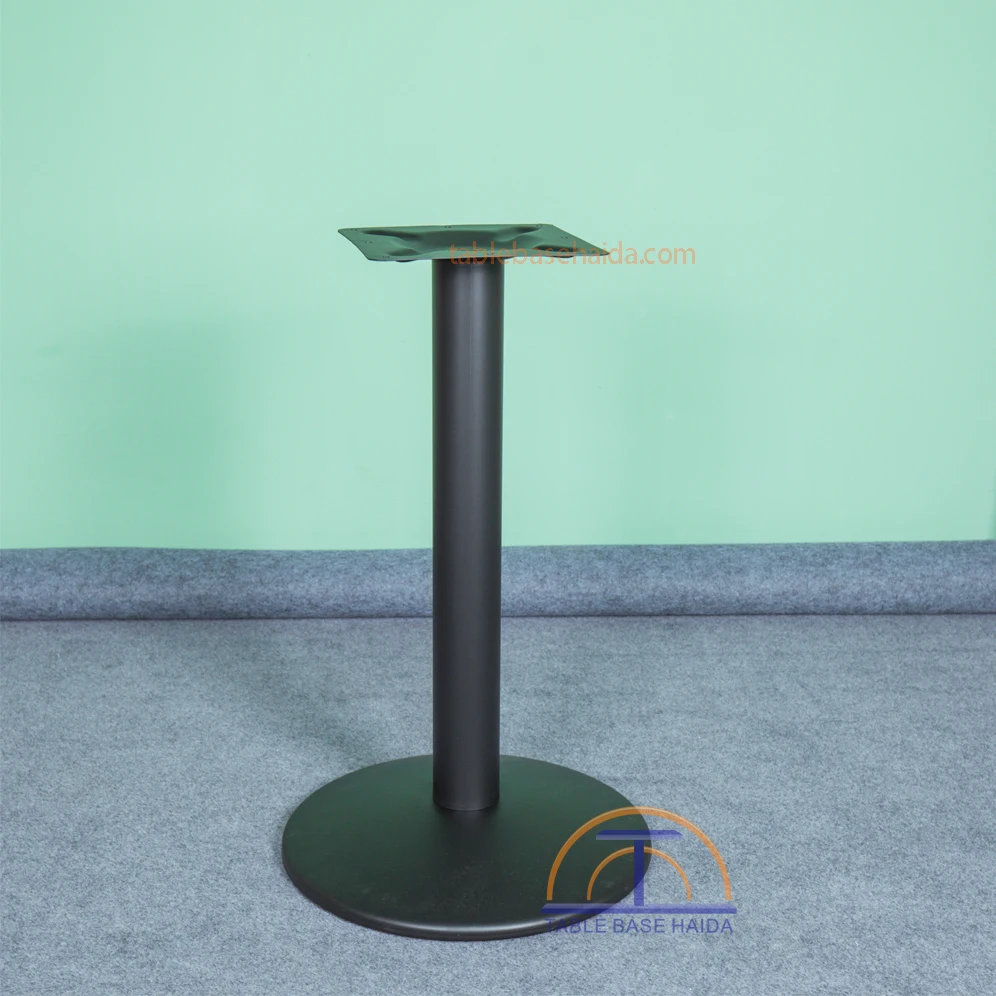 Factory price black circle round table base