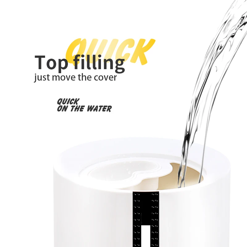 New PTC 5L Capacity Air Ultrasonic Humidifier Warm Mist with LED light Remote 500ml/h Evaporation Humidifier Machine