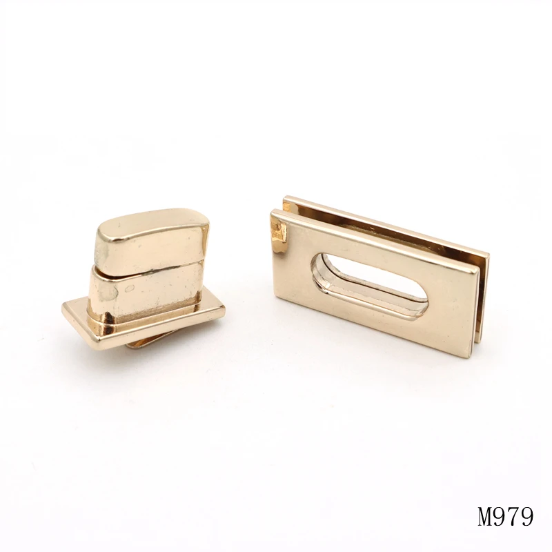 Bag Making Hardware Accessories Metal Turn Lock Twist Bag Lock Closure