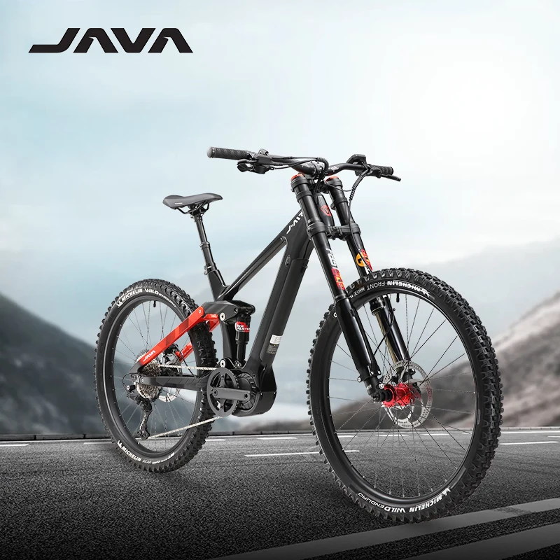 Велосипед Горный Java J Air SCALATA E MTB со средним приводом двойным плечом с полной подвеской задний горный велосипед Shimano Электрический