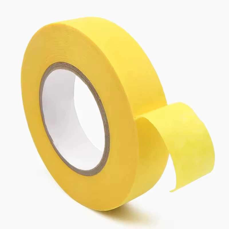 Masking Tape Pre Cut Heat Resistant Crepe Paper Replace Paint Protection Masking Tape Automotive Price Manufacturer